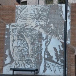 Jack Mundy, a distinguished Australian union and environmental activist by Vhils