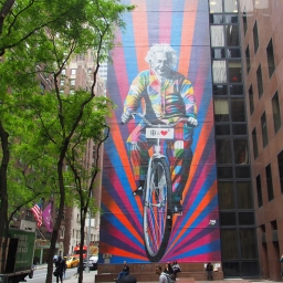 “Albert Einstein, genius bike ride” – 780 Third Avenue