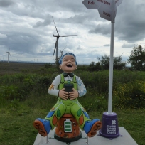 Oor Green Laddie by Jenny Leonard at Whitelee Wind Farm